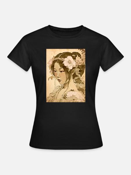 Coeur de Japon 01 - T-shirt Femme - noir