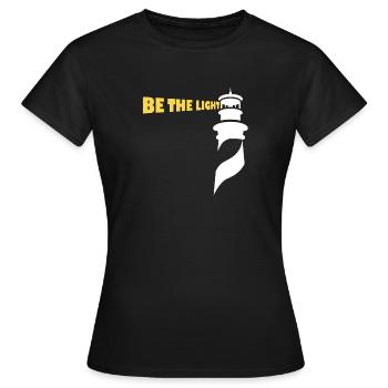 Soyez la lumière - T-shirt Femme - noir - Devant - AI Model Female 172 dark (172cm)