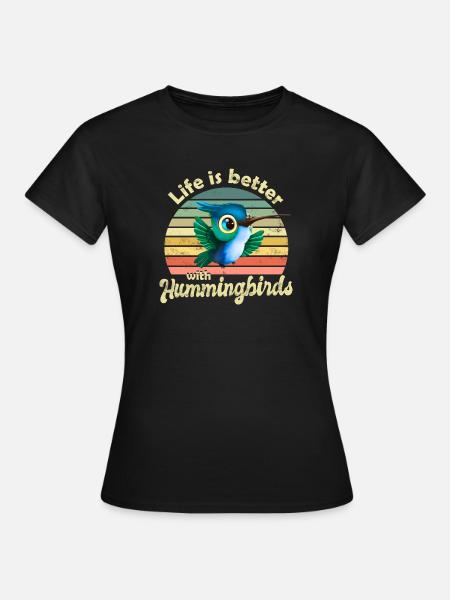 Kolibri - Frauen T-Shirt - Schwarz