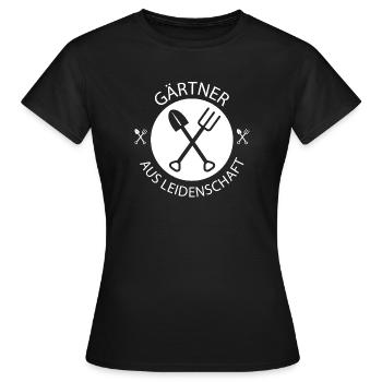 jardinier jardin nature bêche fourche outils travail - T-shirt Femme - noir - Devant - AI Model Female 172 dark (172cm)