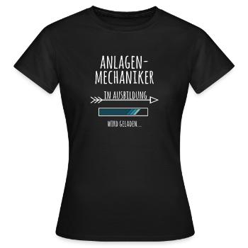 Ausbildung Anlagenmechaniker Industrie Beruf - Frauen T-Shirt - Schwarz - Vorne - AI Model Female 172 dark (172cm)