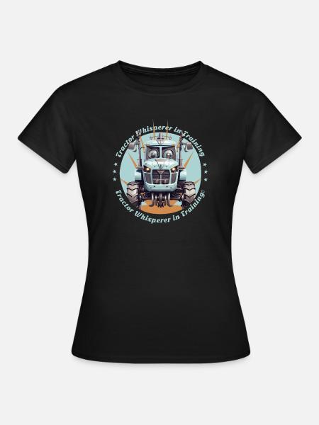 Traktorflüsterer in der Ausbildung - Frauen T-Shirt - Schwarz
