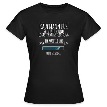 Kaufmann für Spedition und Logistikdienstleistung - Frauen T-Shirt - Schwarz - Vorne - AI Model Female 172 dark (172cm)