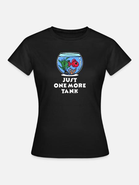 Kugelfisch Aquarium Statement Haustiere Heimtier - Frauen T-Shirt - Schwarz