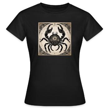 Zodiac Cancer - Frauen T-Shirt - Schwarz - Vorne - AI Model Female 172 dark (172cm)