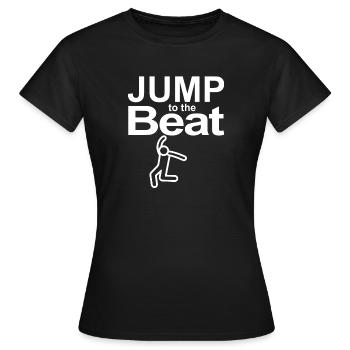 Jump to the Beat - Women's T-Shirt - black - Front - AI Model Female 172 dark (172cm)