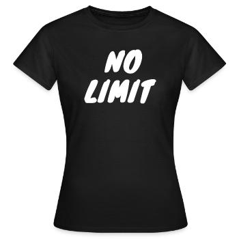 no limit - T-shirt Femme - noir - Devant - AI Model Female 172 dark (172cm)