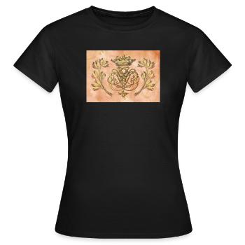 Bach Siegel / Monogramm / Wappen / Insignien - Frauen T-Shirt - Schwarz - Vorne - AI Model Female 172 dark (172cm)