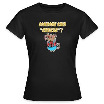 Déclaration de souris Animaux de compagnie Lap Animal Animaux de compagnie - T-shirt Femme - noir - Devant - AI Model Female 172 dark (172cm)