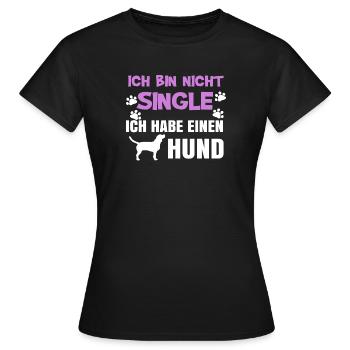 Lieblingstier Hund Statement Kuscheltier Haustiere - Frauen T-Shirt - Schwarz - Vorne - AI Model Female 172 dark (172cm)