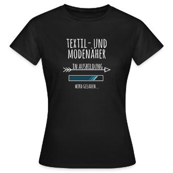 Textil und Modenäher Ausbildung Beruf Geschenk - Frauen T-Shirt - Schwarz - Vorne - AI Model Female 172 dark (172cm)