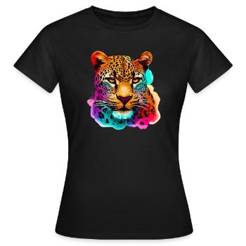 Leopard - Women's T-Shirt - black - Front - AI Model Female 172 dark (172cm)