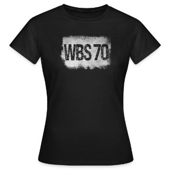 WBS 70 Wohnung DDR Plattenbau - Frauen T-Shirt - Schwarz - Vorne - AI Model Female 172 dark (172cm)