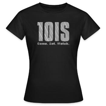 Tennis game set match white - Frauen T-Shirt - Schwarz - Vorne - AI Model Female 172 dark (172cm)