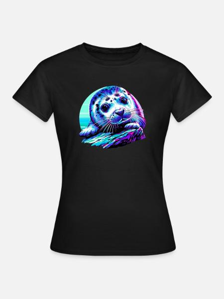 Foca - Dame-T-shirt - sort