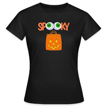 Halloween, Cast a Spell, Spooky - Women's T-Shirt - black - Front - AI Model Female 172 dark (172cm)