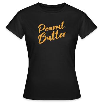 Pâte d’arachide - T-shirt Femme - noir - Devant - AI Model Female 172 dark (172cm)