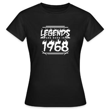 1968 - Year 1968 - Year 1968 - Women's T-Shirt - black - Front - AI Model Female 172 dark (172cm)