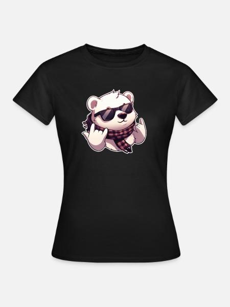 Plus frais que votre frigo – Édition Polar Bear - T-shirt Femme - noir