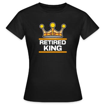 Retiree Senior Leisure Farewell - Women's T-Shirt - black - Front - AI Model Female 172 dark (172cm)