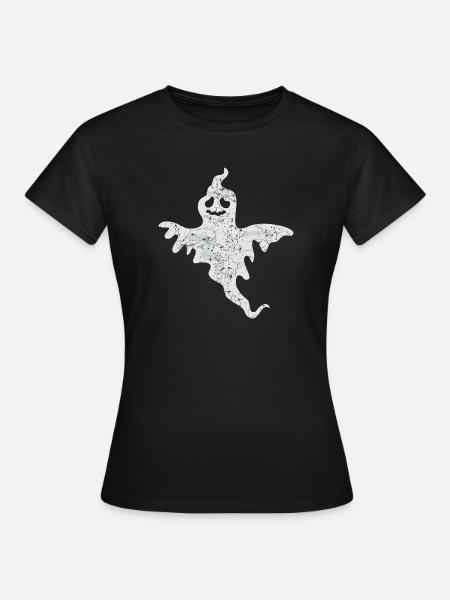Geist Halloween - Frauen T-Shirt - Schwarz