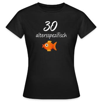 30. Geburtstag dreißig - Frauen T-Shirt - Schwarz - Vorne - AI Model Female 172 dark (172cm)