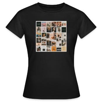 Nach oben Mosaik Musik - Frauen T-Shirt - Schwarz - Vorne - AI Model Female 172 dark (172cm)
