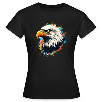 Weißkopfseeadler - Frauen T-Shirt - Schwarz - Vorne - AI Model Female 172 dark (172cm)
