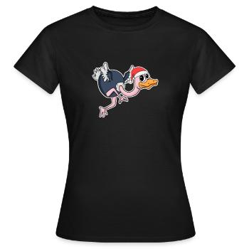 Bouquet de Noël - T-shirt Femme - noir - Devant - AI Model Female 172 dark (172cm)