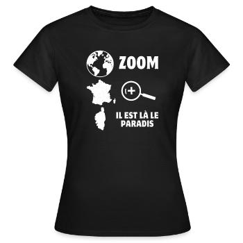 Korsika, Korsika, ich bin Korse - Frauen T-Shirt - Schwarz - Vorne - AI Model Female 172 dark (172cm)
