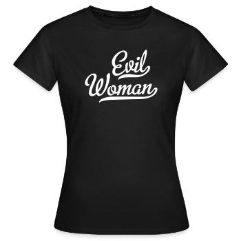 Evil Woman - Women's T-Shirt - black - Front - AI Model Female 172 dark (172cm)