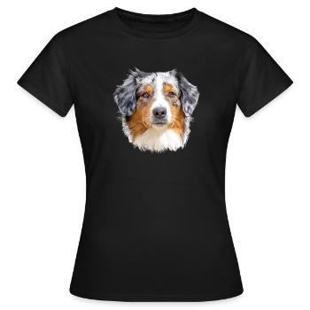 Berger australien - T-shirt Femme - noir - Devant - AI Model Female 172 dark (172cm)