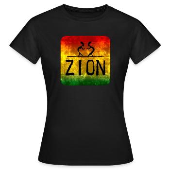 Raggae Zion - Frauen T-Shirt - Schwarz - Vorne - AI Model Female 172 dark (172cm)