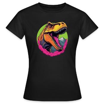 Tyrannosaurus Rex - Frauen T-Shirt - Schwarz - Vorne - AI Model Female 172 dark (172cm)