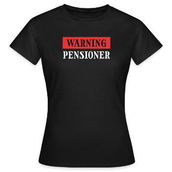Retraite Senior Statement Retraite Loisirs - T-shirt Femme - noir - Devant - AI Model Female 172 dark (172cm)