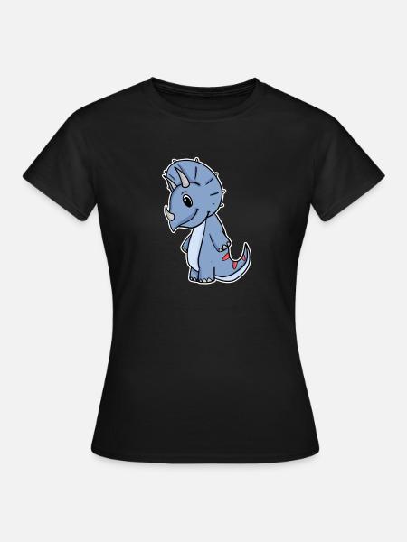 Dinosaurier Dino - Frauen T-Shirt - Schwarz
