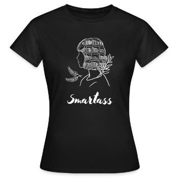 T-shirt cadeau Kids Student Knowledge Humor Nerd - T-shirt Femme - noir - Devant - AI Model Female 172 dark (172cm)