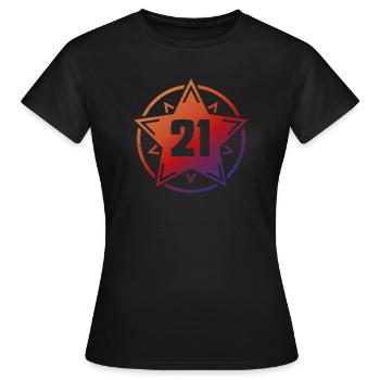 Superstar 21 - T-shirt Femme - noir - Devant - AI Model Female 172 dark (172cm)