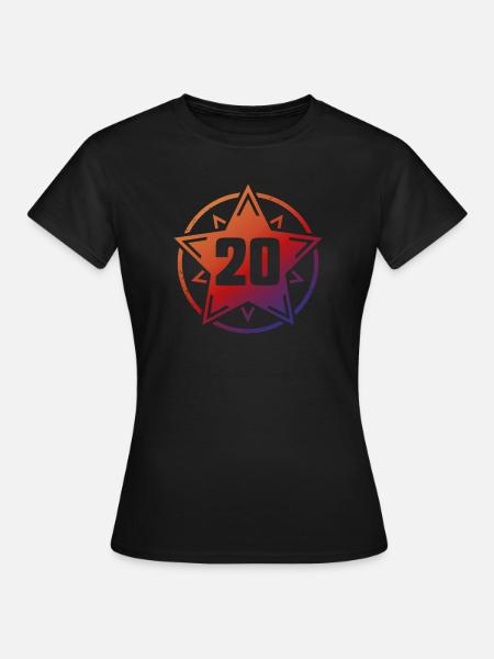 Superstar 20 - Frauen T-Shirt - Schwarz