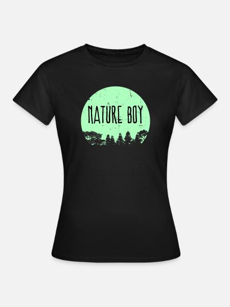 Campingplatz Natur Statement Wanderer Camping - Frauen T-Shirt - Schwarz