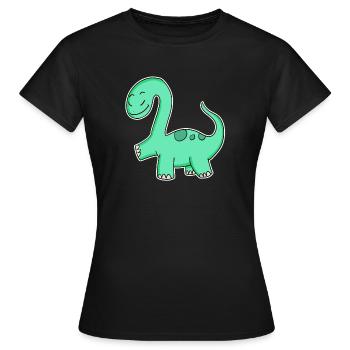 Dino - Women's T-Shirt - black - Front - AI Model Female 172 dark (172cm)
