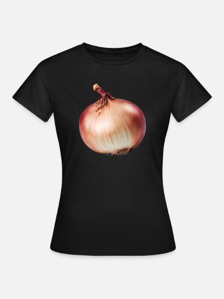 Zwiebel Zauber - Frauen T-Shirt - Schwarz