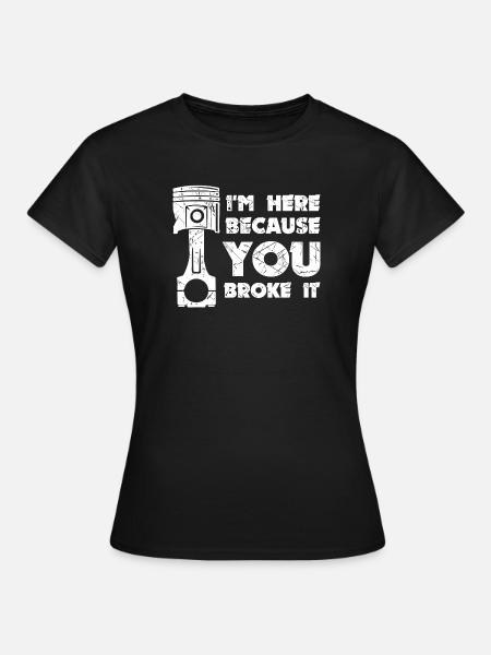 Job Statement Workaholic Mechaniker Arbeiter - Frauen T-Shirt - Schwarz
