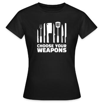 Chefkoch Statement Karriere Workaholic Job Arbeit - Frauen T-Shirt - Schwarz - Vorne - AI Model Female 172 dark (172cm)