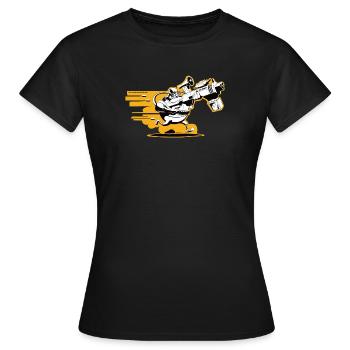Ego-Shooter - Frauen T-Shirt - Schwarz - Vorne - AI Model Female 172 dark (172cm)