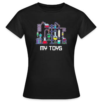 Workaholic Statement Emploi Scientifique Carrière - T-shirt Femme - noir - Devant - AI Model Female 172 dark (172cm)
