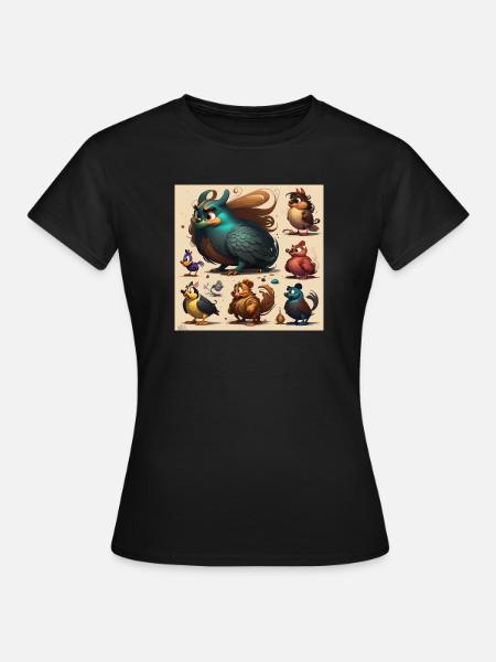 Animierte Cosie - Frauen T-Shirt - Schwarz