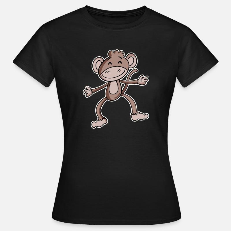 Affe - Frauen T-Shirt - Schwarz