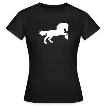 Puissance des chevaux - T-shirt Femme - noir - Devant - AI Model Female 172 dark (172cm)