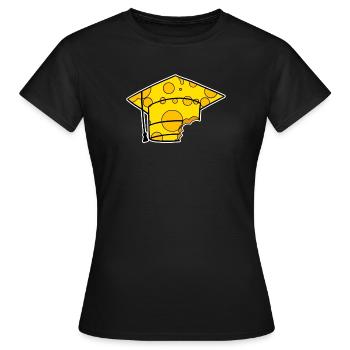 Diplôme d’études Casquette de fin d’études - T-shirt Femme - noir - Devant - AI Model Female 172 dark (172cm)